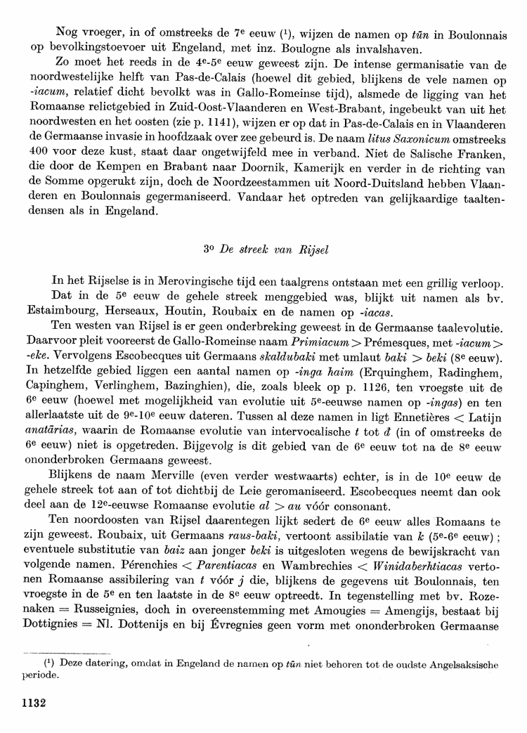 Maurits Gysseling: Toponymisch Woordenboek (1960), p. 1132