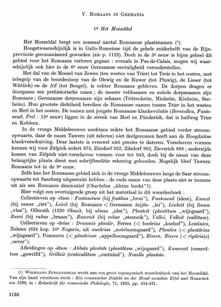 Maurits Gysseling: Toponymisch Woordenboek (1960), p. 1136