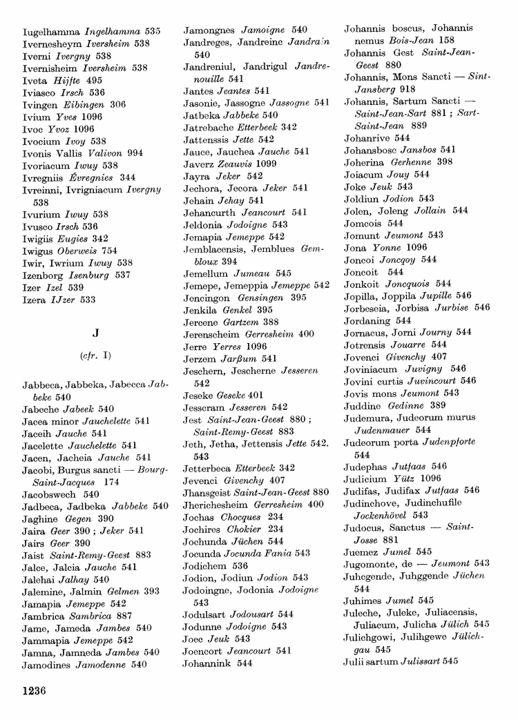 Maurits Gysseling: Toponymisch Woordenboek (1960), p. 1236