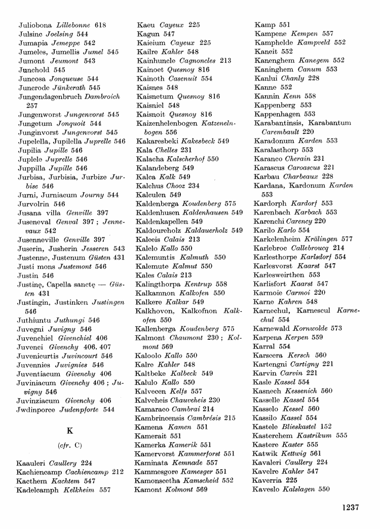 Maurits Gysseling: Toponymisch Woordenboek (1960), p. 1237