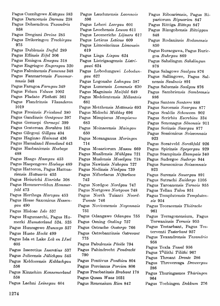 Maurits Gysseling: Toponymisch Woordenboek (1960), p. 1274