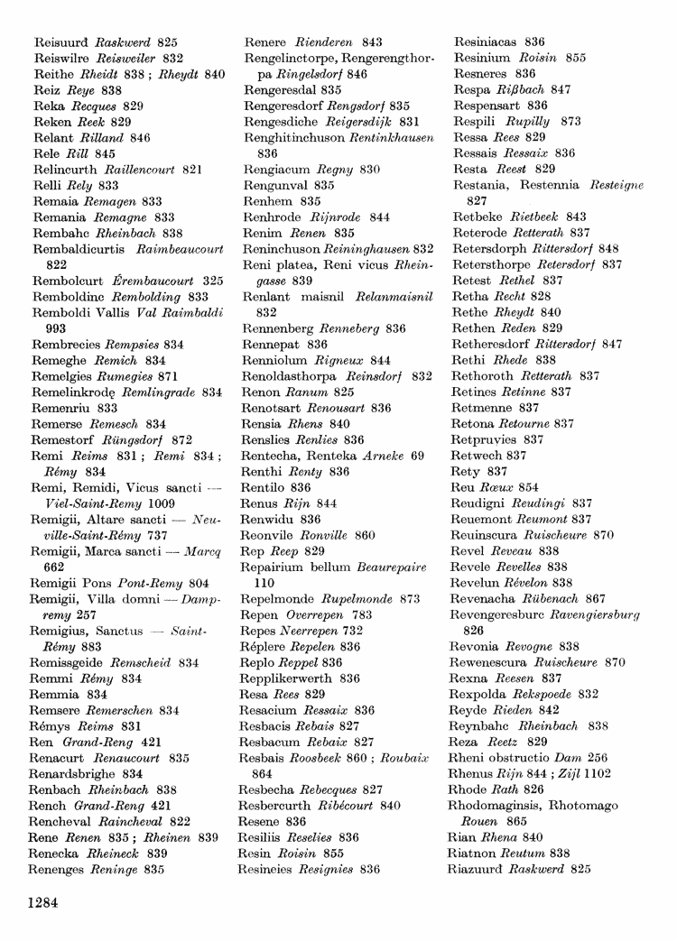 Maurits Gysseling: Toponymisch Woordenboek (1960), p. 1284