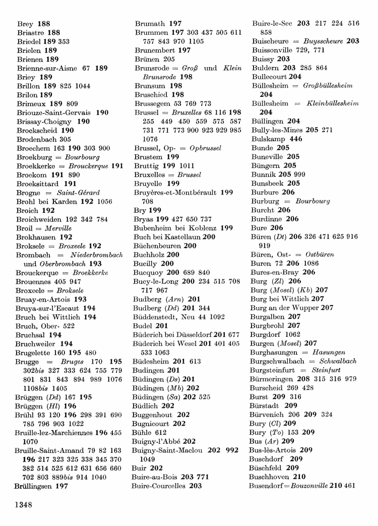 Maurits Gysseling: Toponymisch Woordenboek (1960), p. 1348